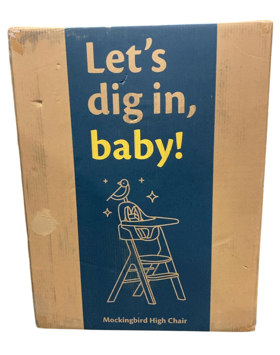 Shop Mockingbird High Chair, Natural Beech, White at GoodBuy Gear