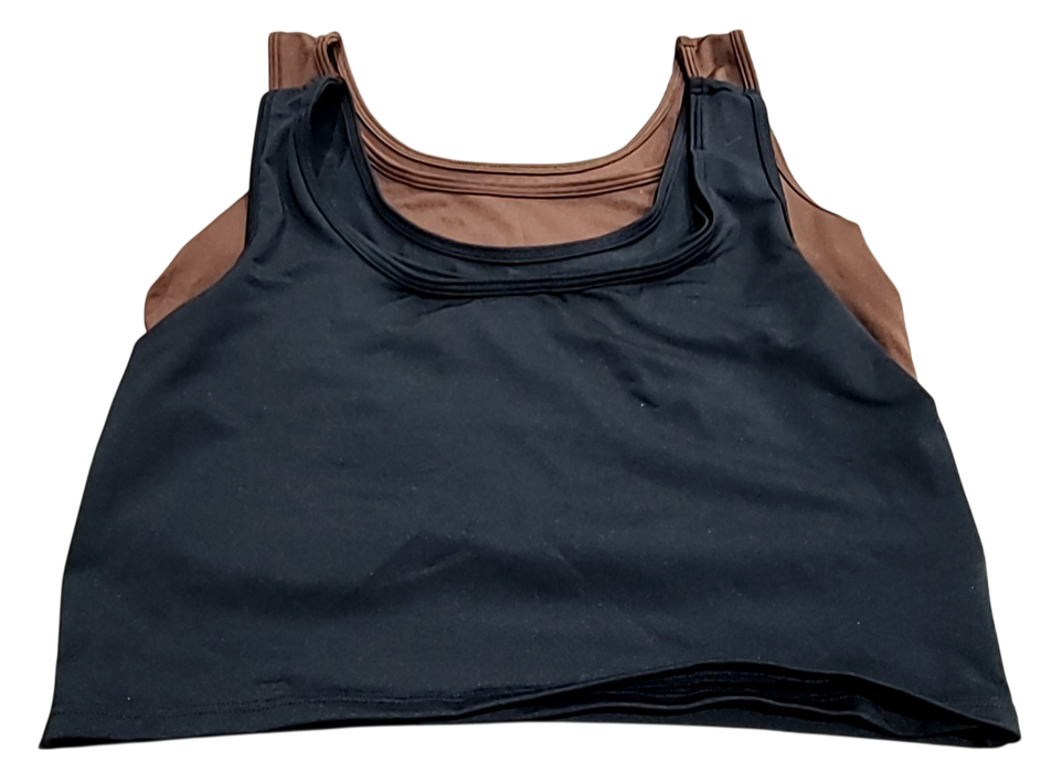 Shop Larken The Larken X Nursing Bra, Medium, 2 pack, Black/ Mocha at GoodBuy Gear