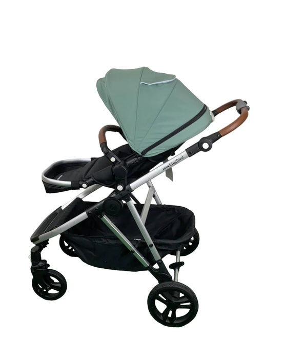 Shop Mockingbird Single to Double 2.0 Stroller, Sage, Windowpane, Silver With Penny Leather, 2025 at GoodBuy Gear