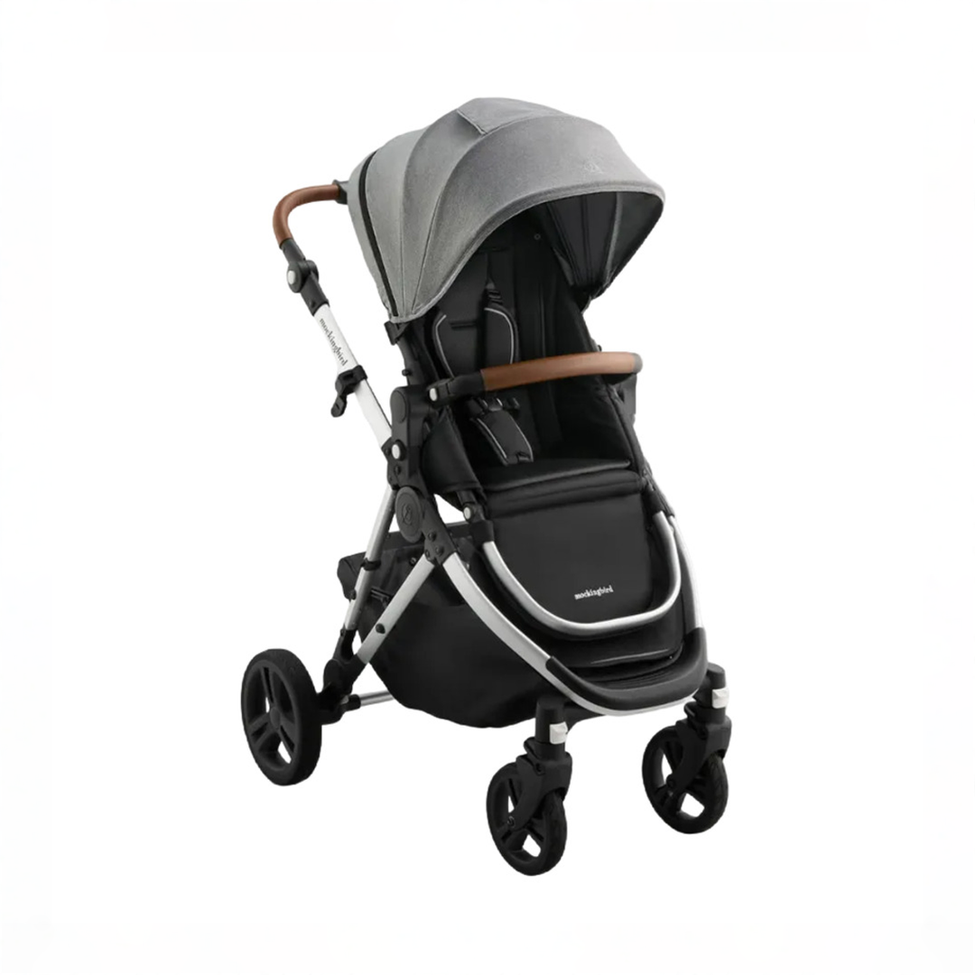 ブラックフライデー！12月1日まで　 BABY BUGGY MAYHEM Mockingbird Single 3.0 Stroller, 2025, Silver with Penny Leather