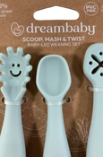 Shop Dreambaby Scoop Mash & Twist Silicone 3 Piece Cutlery Set at GoodBuy Gear