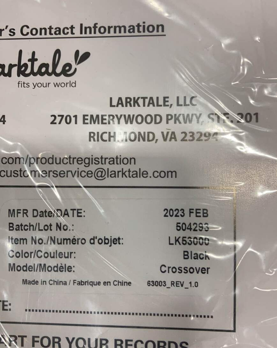 Shop Larktale Crossover V2 Convertible Stroller-Wagon , 2023, Byron Black at GoodBuy Gear