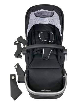 Shop Mockingbird 2nd Seat Kit 2.0, Black, Silver With Black Leather, Watercolor Drops at GoodBuy Gear