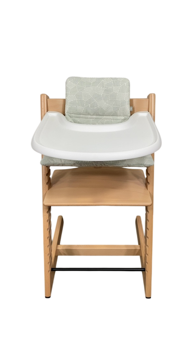 Shop Stokke Tripp Trapp Complete High Chair, Natural, Mosaic Green, 2 at GoodBuy Gear