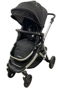 Shop Mockingbird Single 2.0 Stroller, 2024, Black, Silver With Black Leather, Windowpane at GoodBuy Gear
