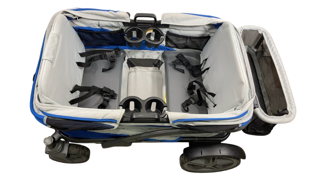 Shop Gladly Family Anthem4 Classic 4 Seater All Terrain Wagon Stroller, Electric Silver at GoodBuy Gear