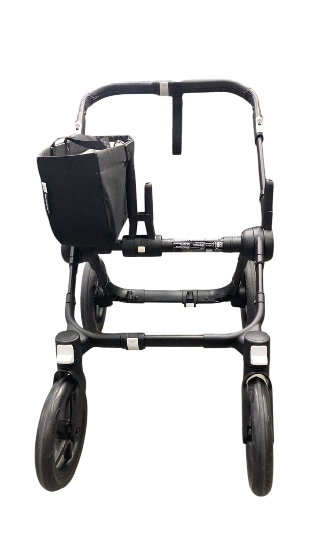 Bugaboo Donkey 5 Duo Stroller Frame, Black, 2024, Frame and Side Baske