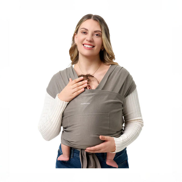 Shop Momcozy Baby Wrap Carrier Sling, Dark Coffee at GoodBuy Gear