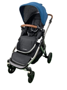 secondhand Mockingbird Single to Double 2.0 Stroller, 2024, Silver with Penny Leather, Windowpane, Sea