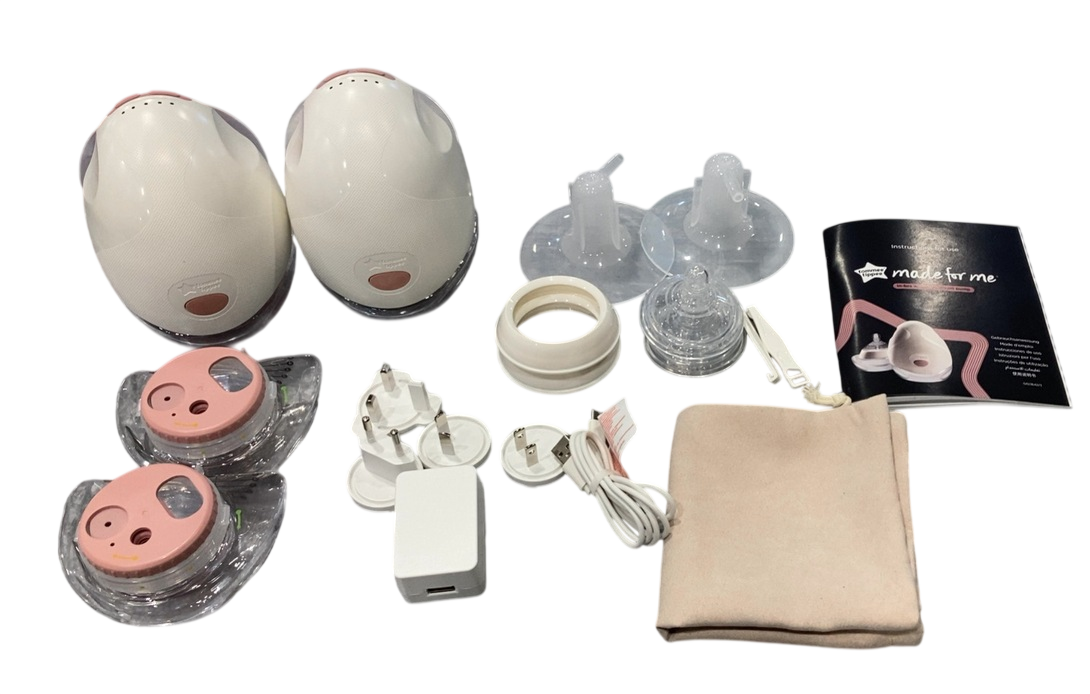 Shop Tommee Tippee Made For Me Wearable Breast Pump, Double, White at GoodBuy Gear