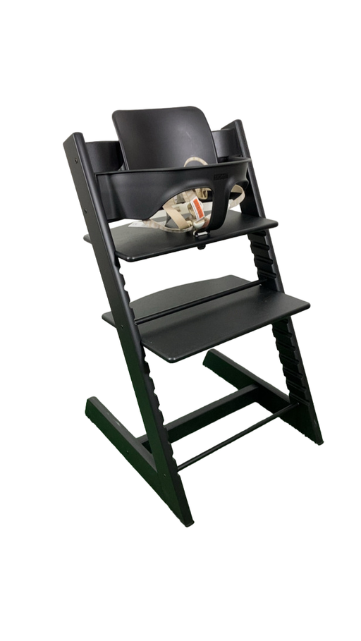 Shop Stokke Tripp Trapp High Chair With Baby Set, 1, Oak Black at GoodBuy Gear