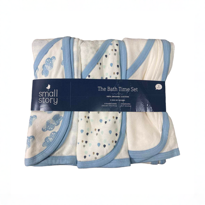 Shop Small Story Bath Time Set 6 Piece, Rain Drops at GoodBuy Gear