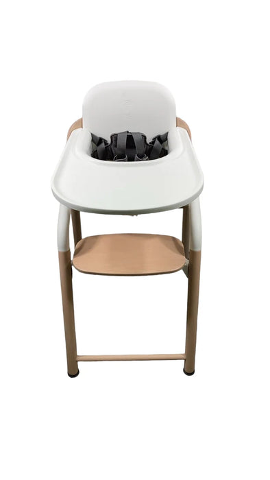 Shop Bugaboo Giraffe High Chair, Neutral Wood/White, w/ White Baby Set at GoodBuy Gear