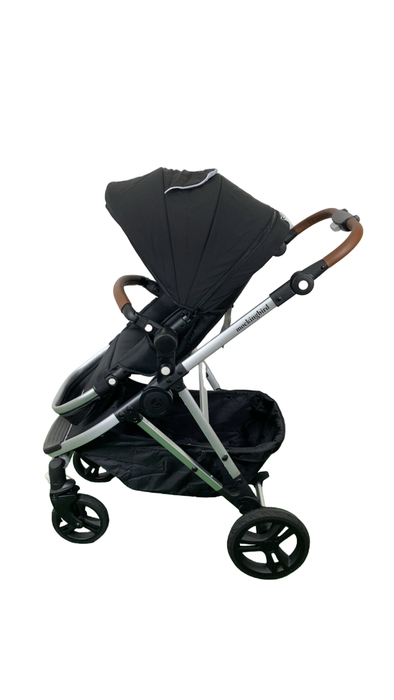 Shop Mockingbird Single 2.0 Stroller, 2024, Black, Windowpane, Silver With Penny Leather at GoodBuy Gear