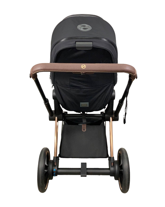 Cybex e-Priam2 Stroller, 2022, Rose Gold, Deep Black