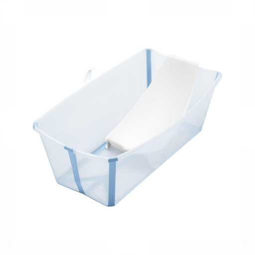 Shop Stokke Flexi Bath Bundle Pack, Regular, Transparent Ocean Blue at GoodBuy Gear