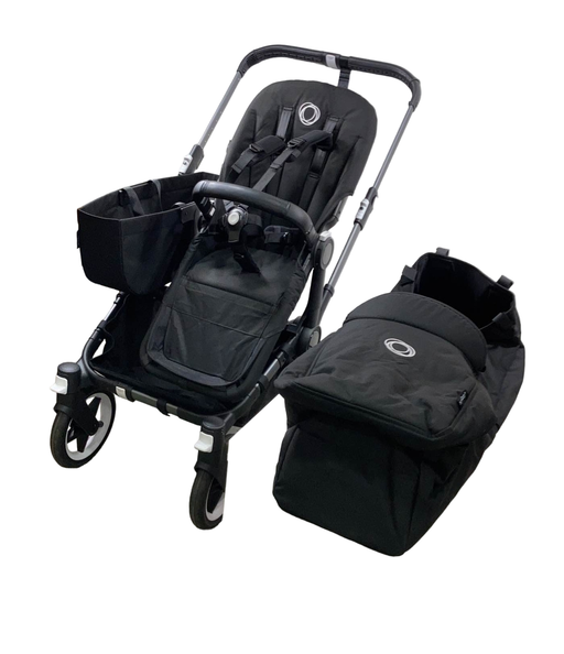 secondhand Bugaboo Donkey 5 Mono Base Stroller, 2022, Graphite, Midnight Black