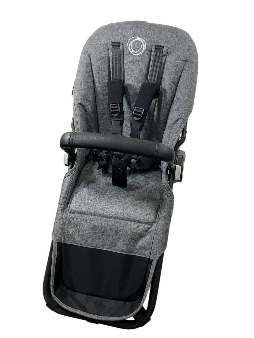 bugaboo donkey 3 extension set grey melange Bugaboo Donkey 5 Duo Extension Set, Grey Melange, Black Frame, Grey Melange, 2025, without Canopy