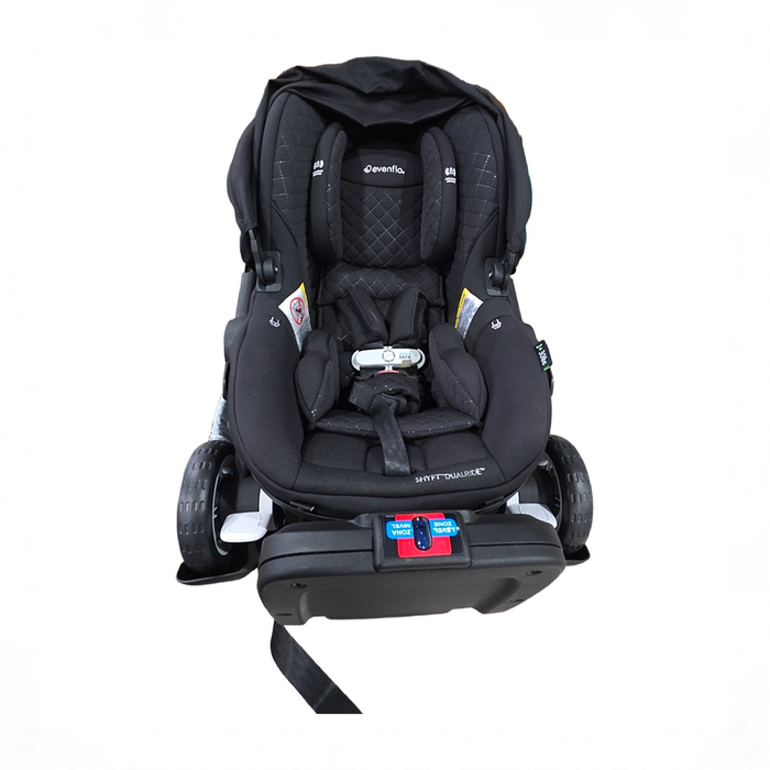 Shop Evenflo Shyft Dual Ride Infant Car Seat Stroller Combo, 2025, Jasper, with Carryall Storage and Green & Gentle Fabric at GoodBuy Gear