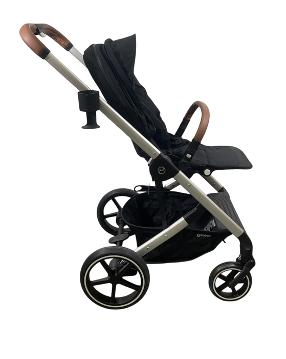 Shop Cybex Balios S Lux Stroller, 2022, Silver, Moon Black at GoodBuy Gear