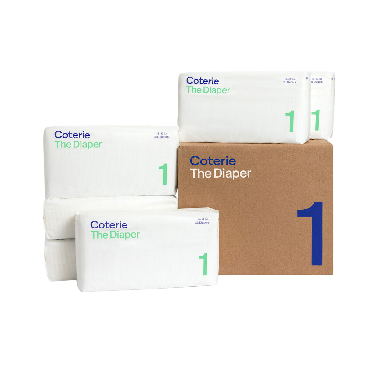 Coterie Size 1 Diapers, 198 — GoodBuy Gear