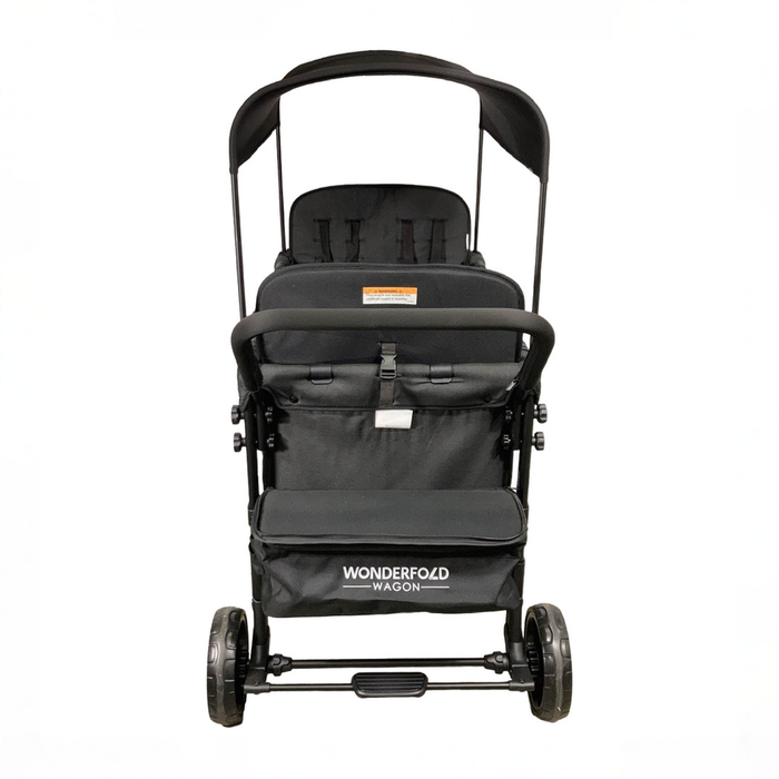 Shop Wonderfold W4 Multifunctional Quad Stroller Wagon, 2021, Charcoal Gray at GoodBuy Gear