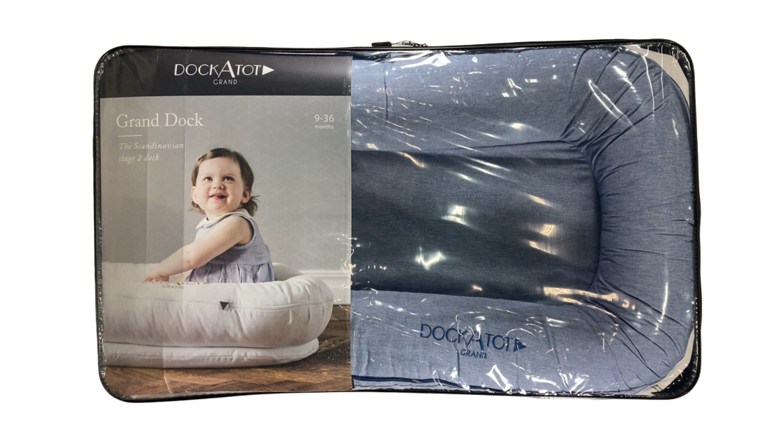 Shop DockATot Grand Dock, True Blue Chambray at GoodBuy Gear