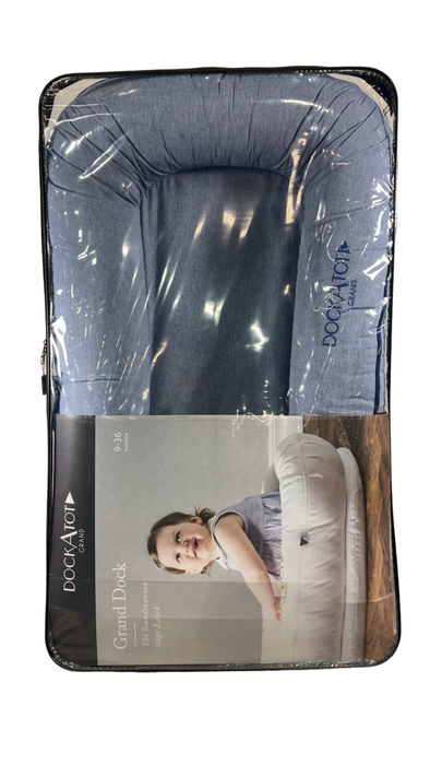 Shop DockATot Grand Dock, True Blue Chambray at GoodBuy Gear