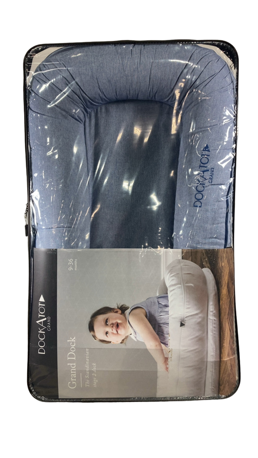 Shop DockATot Grand Dock, True Blue Chambray at GoodBuy Gear