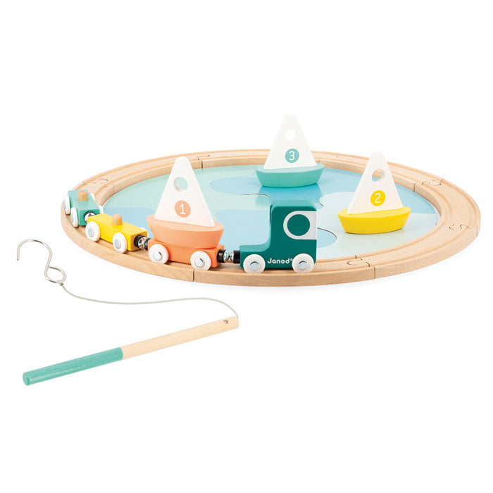 Shop Janod Bolid Sailing Boat Circuit, 20 Piece Set at GoodBuy Gear