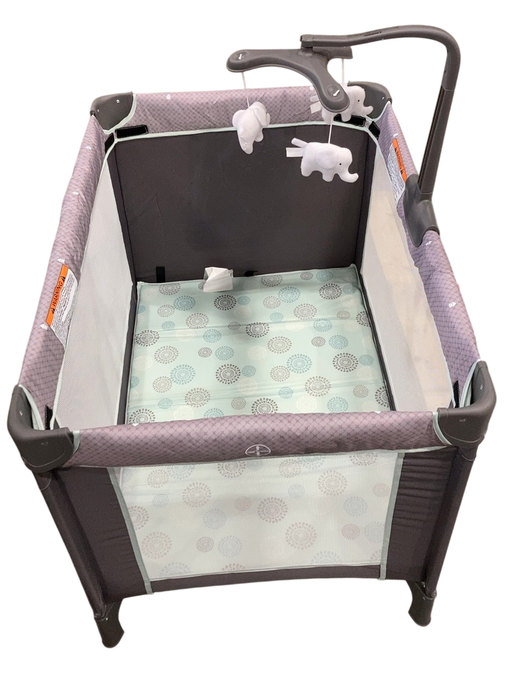 Shop Delta Children LX Deluxe Portable Baby Play Yard With Removable Bassinet and Changing Table, Eclipse at GoodBuy Gear