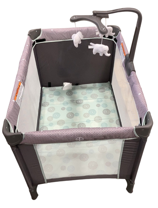 Shop Delta Children LX Deluxe Portable Baby Play Yard With Removable Bassinet and Changing Table, Eclipse at GoodBuy Gear