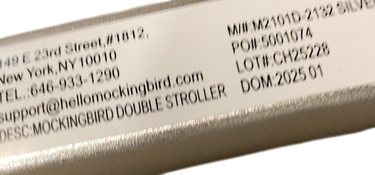 Shop Mockingbird Single to Double 2.0 Stroller, Black, Windowpane, Silver With Penny Leather, 2025 at GoodBuy Gear