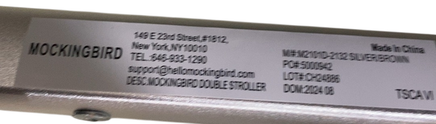 Shop Mockingbird Single to Double 2.0 Stroller, 2024, Black, Silver With Penny Leather, Windowpane at GoodBuy Gear