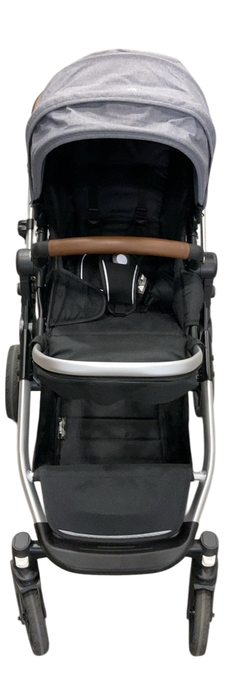 Shop Mockingbird Single to Double 2.0 Stroller, Heather Grey, Silver With Penny Leather, 2025, Solid Grey at GoodBuy Gear