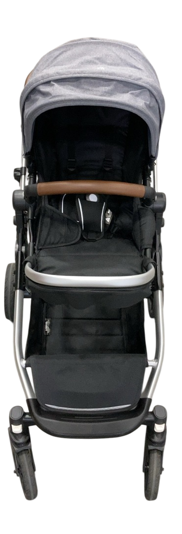 Shop Mockingbird Single to Double 2.0 Stroller, Heather Grey, Silver With Penny Leather, 2025, Solid Grey at GoodBuy Gear
