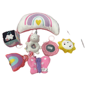 Shop The Peanut Shell Rainbow Paradise 7-in-1 Baby Activity Gym and Playmat, Pink at GoodBuy Gear