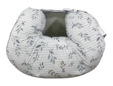 Shop Boppy Best Latch Breastfeeding Pillow, Grey Leaf Stripe at GoodBuy Gear