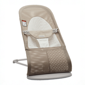 Shop BabyBjorn Bouncer Balance Soft, Gray Beige Mesh, Light Gray Frame at GoodBuy Gear
