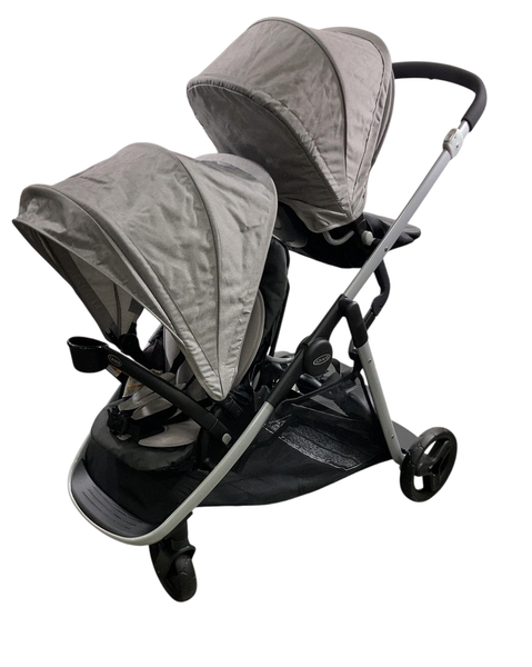 what car seats are compatible with graco ready2grow double stroller Graco Ready2Grow LX 2.0 Double Stroller, 2024, Clark