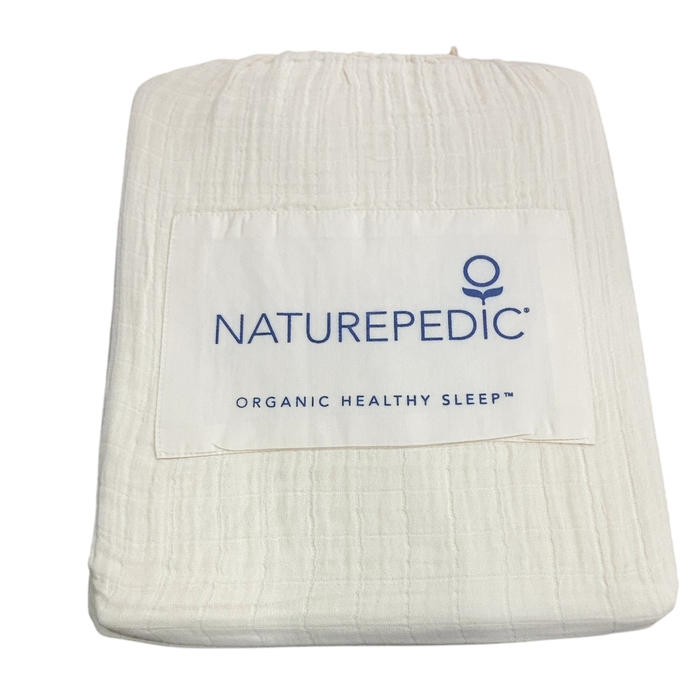 Shop Naturepedic Organic Cotton Crib Sheets, Cream at GoodBuy Gear