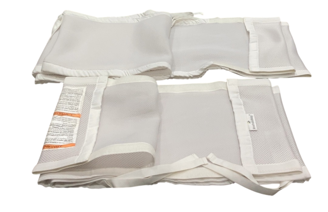 Shop Breathable Baby Mesh Crib Liner, Full Size/4 Sides, White at GoodBuy Gear