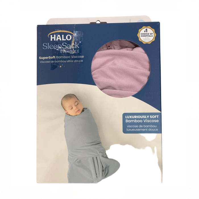 Shop Halo SuperSoft SleepSack Swaddle, Mauve, Newborn at GoodBuy Gear