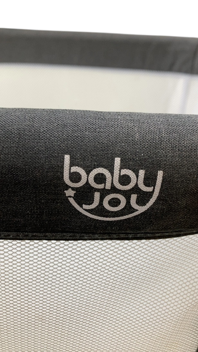 Shop Baby Joy Easy Folding Portable Baby Crib with 7 Adjustable Heights, Black at GoodBuy Gear