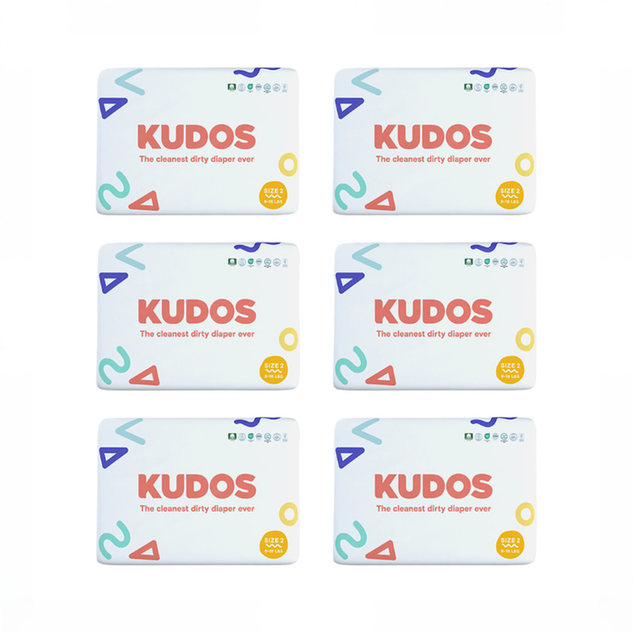 Shop Kudos Diapers, 192, Size 2, White at GoodBuy Gear