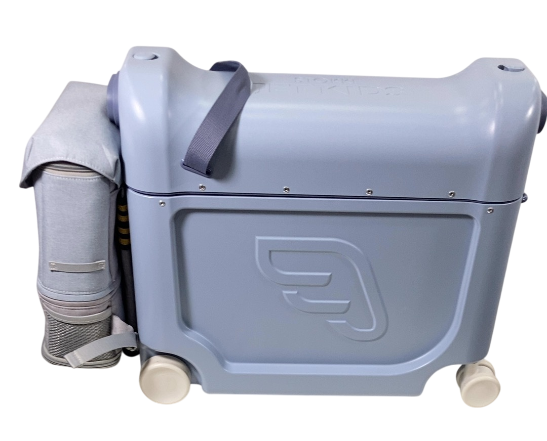 jetkids by stokke bedbox blue Stokke JetKids BedBox + Crew Backpack Travel Bundle, Arctic Blue