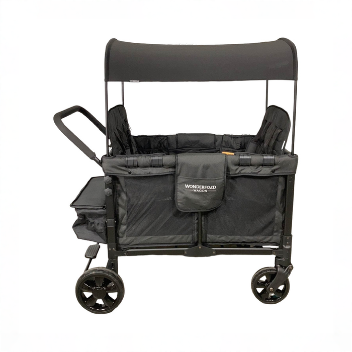 Shop Wonderfold W4 Multifunctional Quad Stroller Wagon, 2021, Charcoal Gray at GoodBuy Gear