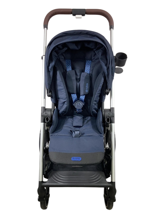 Shop Cybex Balios S Lux Stroller, 2024, Ocean Blue, Silver at GoodBuy Gear