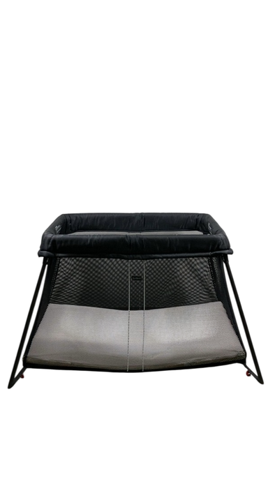 Shop BabyBjorn Travel Crib Light Bundle with Fitted Sheet, Black at GoodBuy Gear