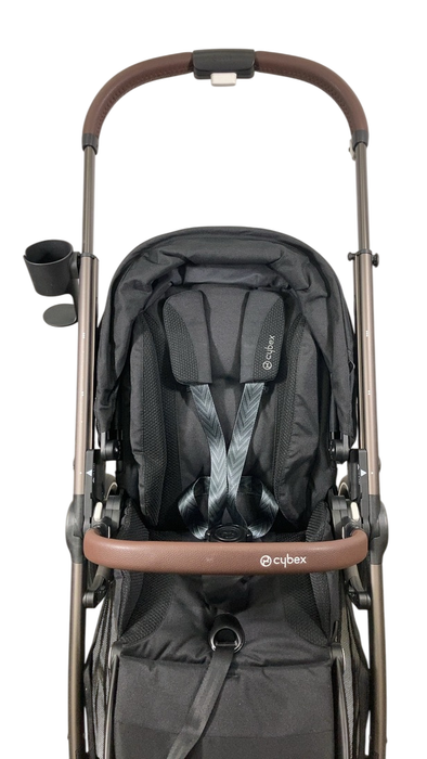 Shop Cybex Gazelle S Modular Stroller, 2024, Moon Black, Taupe Frame at GoodBuy Gear